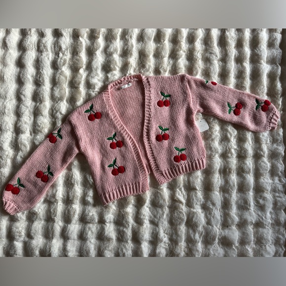 NWT ALTAR’D STATE Bloggers Favorite Knit Cherry Cardigan - Picture 2 of 9